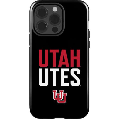 University of Utah Interlocking U iPhone 15 Pro Impact Case